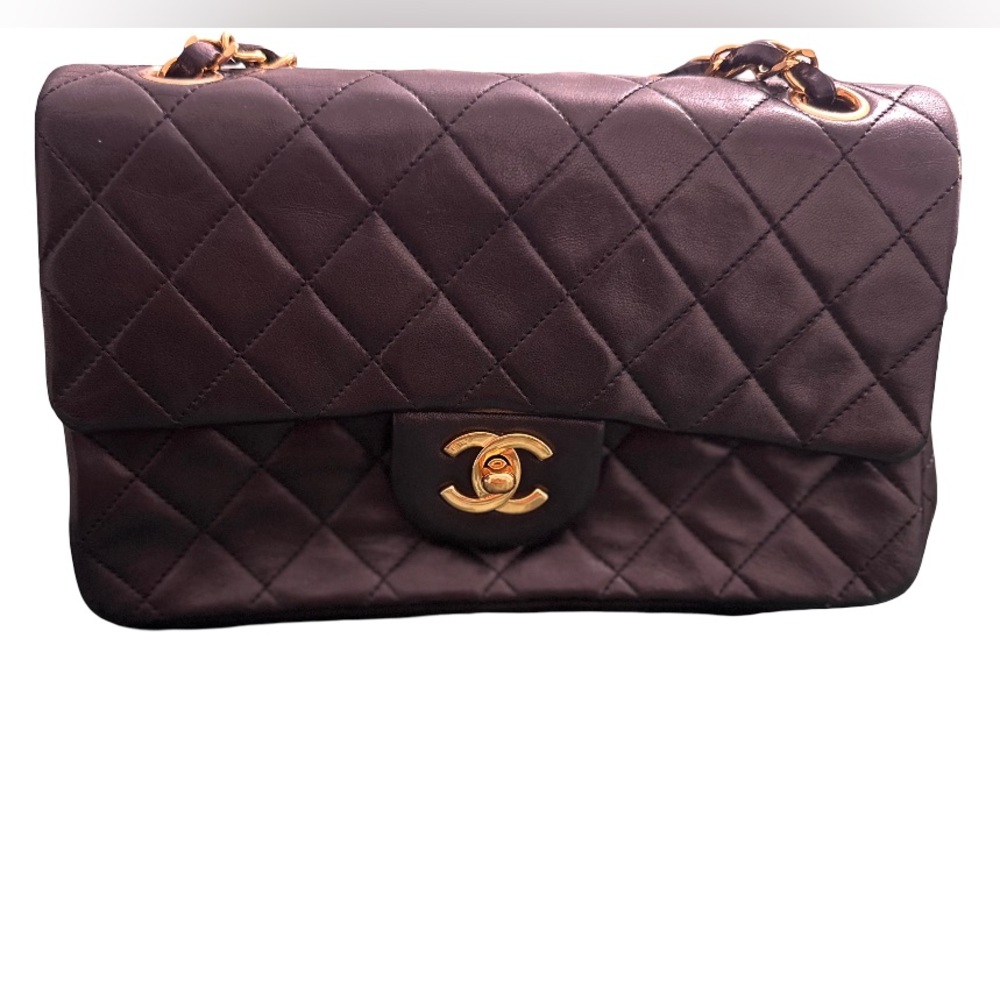 Chanel Black Quilted Shoulder Bag with Gold Hardware